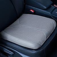 Car Memory Foam Heightening Seat Cushion for Short Drivers,Hip/Tailbone/Lower Back Pain Relief Driving Booster seat for Adults,for Truck,SUV,Office Chair,Wheelchair,etc.(Grey)