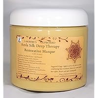 Amla Silk Deep Therapy Restorative Masque 16 oz w/Bhringraj, Shikakai, Neem, and Honey (Deep Conditioner)