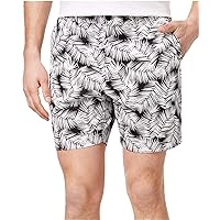 Michael Kors Men's Classic-Fit Palm-Print Poplin Shorts
