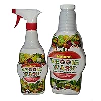 All Natural Fruit and Vegetable Wash Sprayer and Refill Combo Pack
