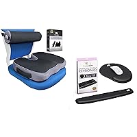 Ultimate Ergonomic Office Combo - Memory Foam Seat Cushion and Lumbar Roll Set, and Keyboard Wrist Rest Pad & Full Ergonomic Mouse Pad with Wrist Support