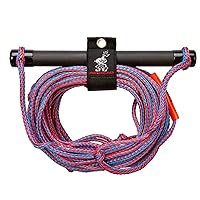 Water Ski Rope with Rubber Handle, 1 Section, 75-Feet