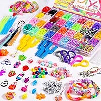 12730+ Loom Rubber Bands Refill Kit in 26 Color with 500 Clips,6
