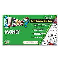 QUIZMO Money - Bingo-Style Money Game - 2 Levels of Difficulty for Ages 7-12 - Teach Basic Coin Recognition and Valuation