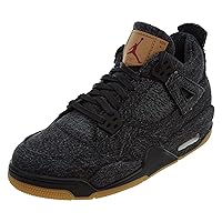 Nike Air Jordan IV 4 Retro Levis Levi's Black NRG GS BG AQ9103-001 US Size