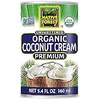Native Forest Organic Unsweetened Premium Coconut Cream – Heavy Cream, Dairy Substitute, Dairy Free, Non-GMO, USDA Organic – 5.4 Fl Oz (Pack of 12)