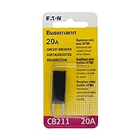 Bussmann (BP/CB211-20-RP) 20 Amp Type-I ATM Mini Circuit Breaker