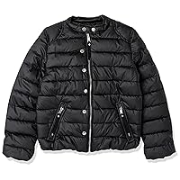 URBAN REPUBLIC Girls' Faux Leather Quilted Jacket