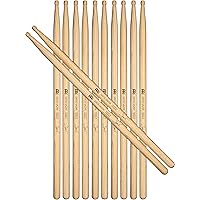 Drumsticks, Siros Vaziri Signature, 6 Pair Half Brick — American Hickory with Hybrid Shape Wood Tip — Made in Germany