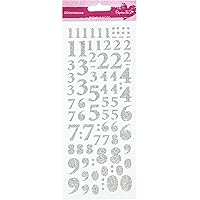 docrafts Anita's Glitterations Numbers, Silver
