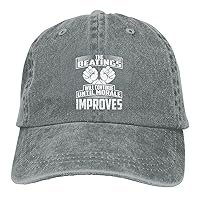 Beatings Will Continue Until Morale Improves Hat Funny Washed Cotton Cowboy Baseball Cap Vintage Trucker Hat Men