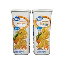 Great Value Orange Early Rise Drink Mix, 5 Count (Pack of 2)