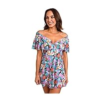 Women's Topaz Flutter Sleeve V-Neck Dress