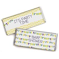 Chocolate Bar Wrapper Labels For Baby Shower Giraffe, Girl/Boy Theme Chocolate Bar Wrapper Labels- Pack of 30 PCS (No Candy)