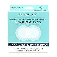 Rachel’s Remedy Breast Relief Packs for Breastfeeding and Nipple Pain, Increase Milk Supply and Treat Clogged Ducts, 2 per Pack
