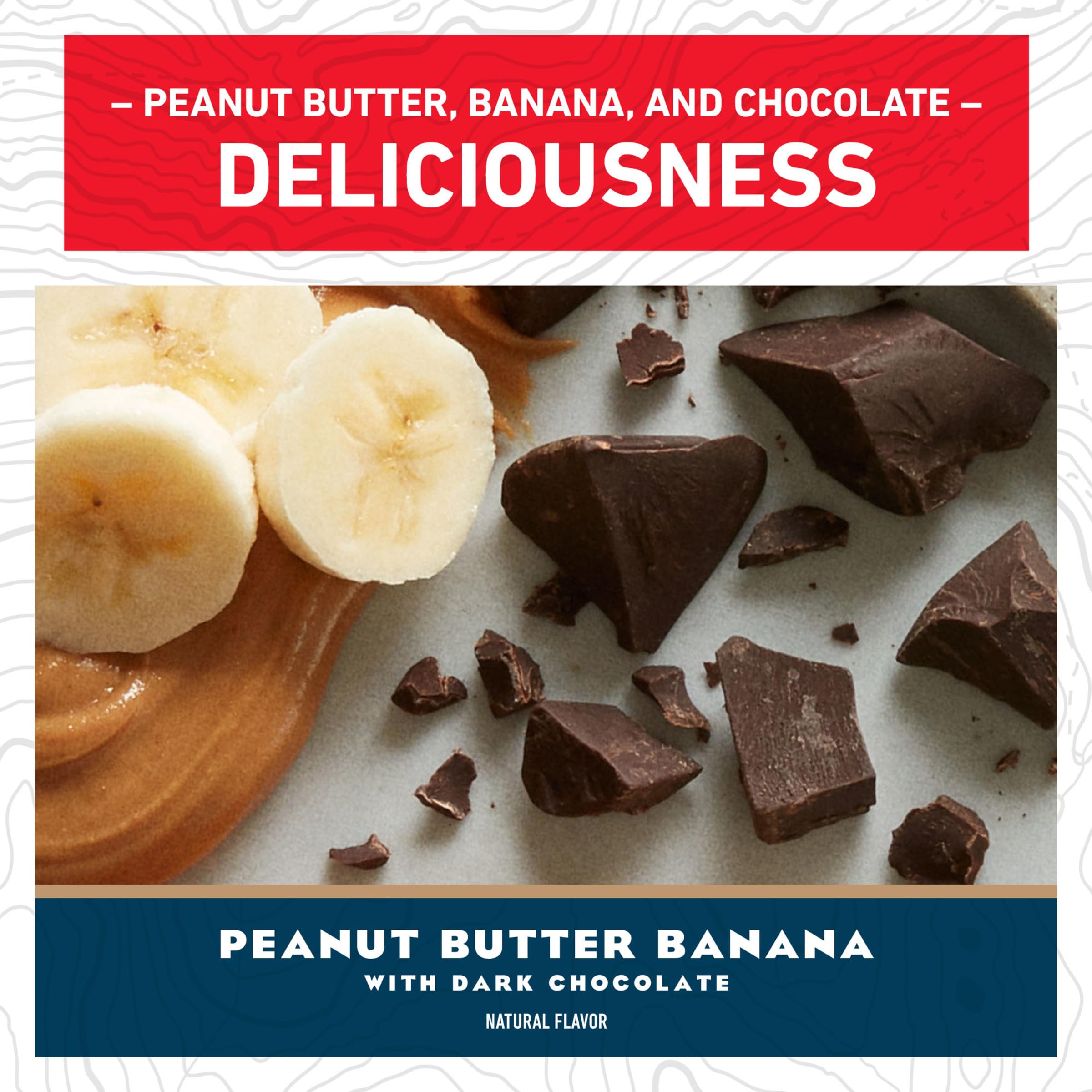 CLIF BAR - Peanut Butter Banana with Dark Chocolate Flavor - Made with Organic Oats - Non-GMO - Plant Based - Energy Bars - 2.4 oz.