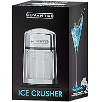 Nuvantee Manual Ice Shaver - Stainless Steel Snow Cone Maker, Non-Slip, BPA Free