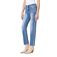 Angels Forever Young Women's 360 Sculpt Mid-Rise Straight Ankle Jeans