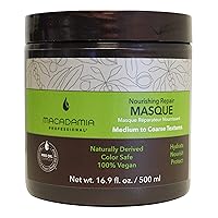 Nourishing Repair Masque - Replenishes Moisture, Strengthens and Improves Elasticity - Color-Safe, Cruelty-Free and 100% Vegan - 16.9 fl. Oz.