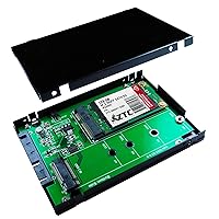 2-in-1 Sky 2.5” Enclosure M.2 (NGFF) or mSATA SSD to SATA III Board Adapter. Multi Size Fit with High Speed 6.0GB/s. Model ZTC-EN005