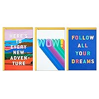 Hallmark Good Mail Graduation Cards Assortment, Every New Adventure (Pack of 3 Cards with Envelopes)