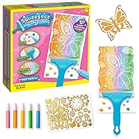 Creativity for Kids Squeegeez Magic Reveal Craft Kit: Butterfly - Kids Painting Art Activity, Gifts for Girls and Boys Ages 7-12+