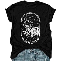 Music Shirt Women Cat Graphic Shirt Concert Outfit Singer Fan Gift Tee Causal Short Sleeve Music Tops