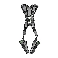 MSA V-FIT Standard Safety Harness D-Ring Connect: Back, Full Body Harness