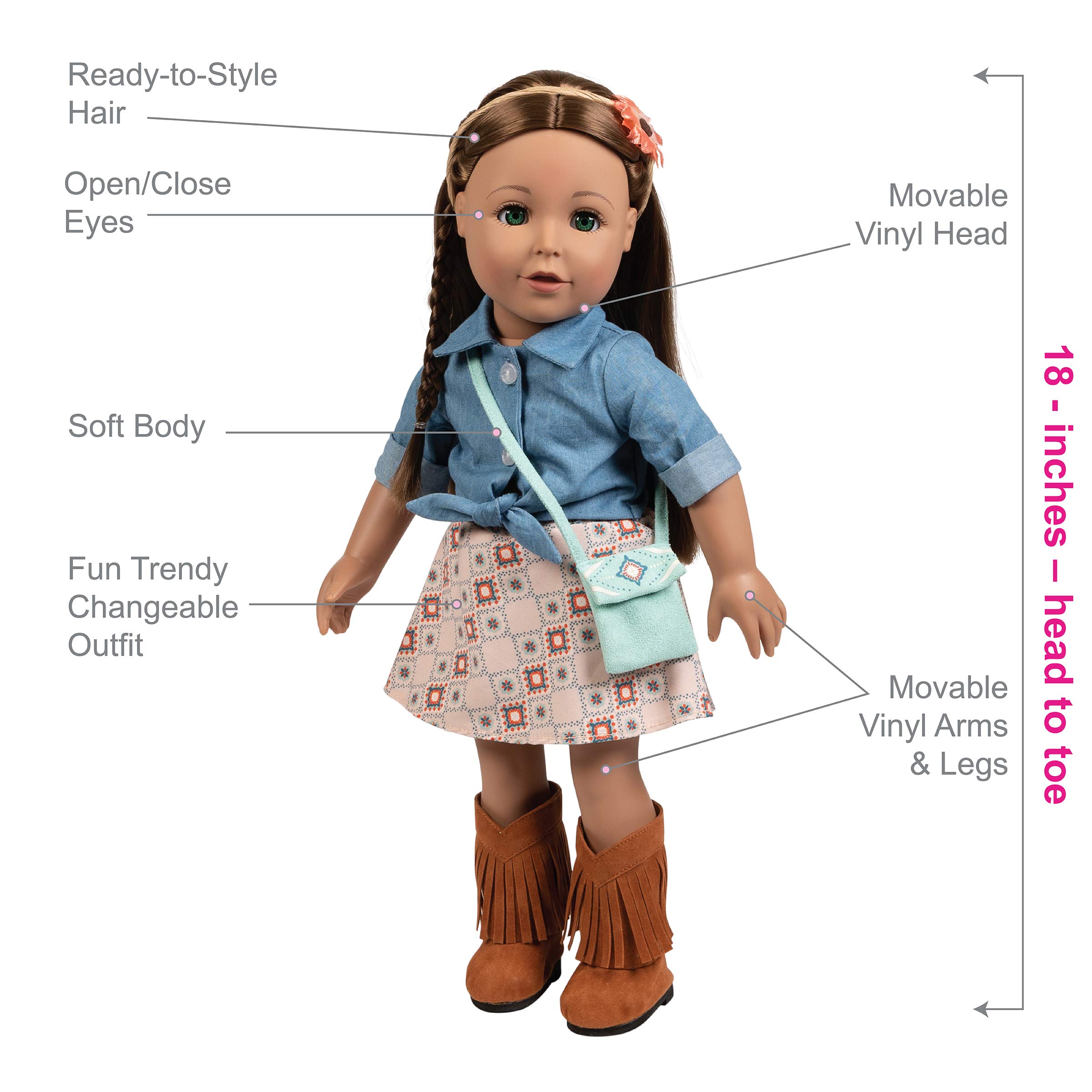 Adora Amazing Girls 18-inch Doll Cassidy (Amazon Exclusive)