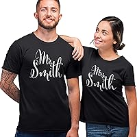 Mr. - Mrs. Personalized Couple Matching Shirts Married Customized Valentines Day