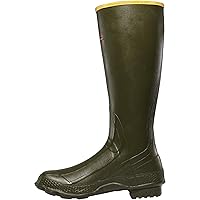 LaCrosse Grange Hunting Boots for Men Featuring Waterproof Rubber, Slip-Resistant Design, Eva Footbed, and Adjustable Fit Strap