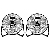 Simple Deluxe 20 Inch 3-Speed High Velocity Heavy Duty Metal Industrial Floor Fan for Warehouse,Workshop, Factory and Basement, Black