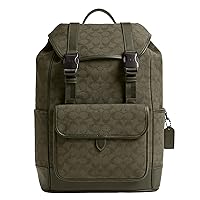 Coach League Flap Backpack, Army Green