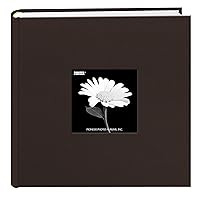 Fabric Frame Cover Photo Album 200 Pockets Hold 4x6 Photos, Chocolate Brown