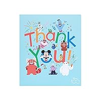 Disney 100 Thank You Card For Him/Her/Friend With Envelope - Light Blue Design