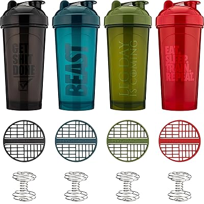 Hydra Cup [5 Pack OG Shaker Bottles 28-Ounce, Max Value Pack Shaker Cups,  Stand Out Colors & Logos (5 Pack, OG Shaker Pack) (5 Color Pack V2, 28oz)