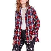 Free People Women's Magical Plaid Buttondown Top
