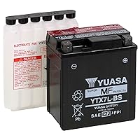Yuasa YUAM327BS YTX7L-BS Maintenance Free AGM Battery with Acid pack