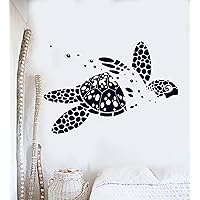 Large Vinyl Wall Decal Sea Turtle Animal Ocean Marine Kids Room Decor Stickers (121ig) Lime Green