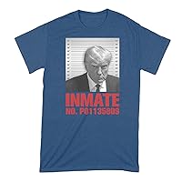 Inmate No. P01135809 Shirt Donald Trump Mugshot Tshirt
