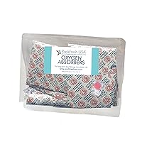 10 Pack - 1000cc Oxygen Absorber Packs - Food Grade - Non-Toxic - Food Preservation - Long-Term Food Storage Guide Included