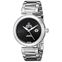 Omega Women's 425.30.34.20.01.001 De Ville Ladymatic 34mm Analog Display Swiss Automatic Silver Watch