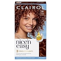 Nice'n Easy Permanent Hair Dye, 5R Medium Auburn Hair Color, Pack of 1