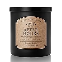 Scented Candles for Men|After Hours – Coconut, Mandarin & Oud|Strong Masculine Fragrance, Long-Lasting Candles for Home|Soy Blend Wax|16.5 oz – Up to 60H Burn|Made in The USA