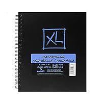 Canson XL Series Art Book Watercolor, Midweight White Paper, Side Wire Binding, 48 Sheets, 8.5x11 inch