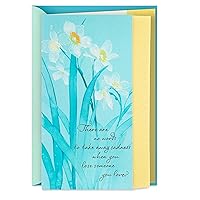 Sympathy Card (White Flowers, Strength and Comfort)