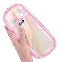 MICHTUNE Large Pencil Case, Pencil Pouch with Compartments, Scalable Multi- Slot Pencil Pouch, Portable Pencil Bag, Pen Case for Middle High College