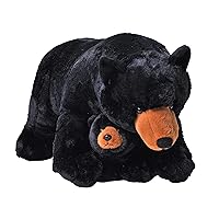 Wild Republic Jumbo Mom and Baby Black Bear, Stuffed Animal, 30 inches, Gift for Kids, Plush Toy, Fill is Spun Recycled Water Bottles
