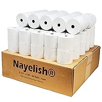 2-1/4 x 230' 1-Ply Thermal Paper (50 Rolls) BPA Free Cash Register Tape for Sharp 01PU, 01PU, ER-A520, ER-A530, UP-700, XE-A201, XE-A202, XE-A302 Citizen CBM262, CBM270 from Nayelish