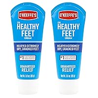 for Healthy Feet Foot Cream, Guaranteed Relief for Extremely Dry, Cracked Feet, Clinically Proven to Instantly Boost Moisture Levels, 3.0 Ounce Tube, (Pack of 2)